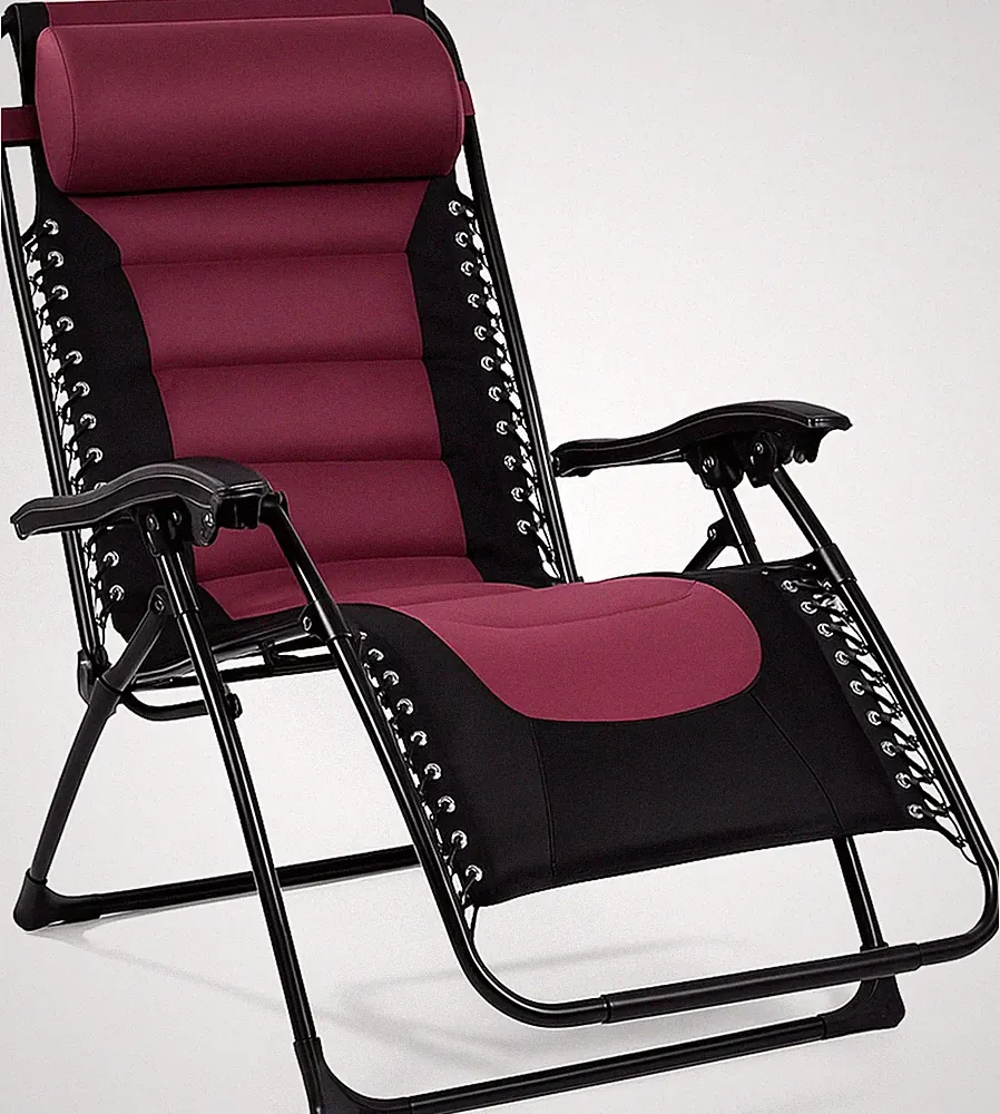 Deluxe XL Padded Recliner Zero Gravity Chair – Ergonomic Anti-Gravity Lounger wi
