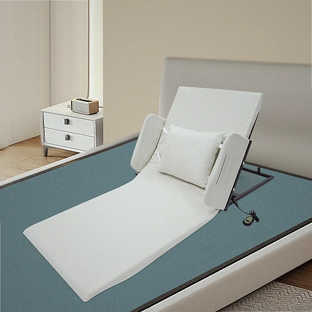 Electric Lifting Backrest with Armrests 2-80° Backrest Angle 600W BeigeLift Bed