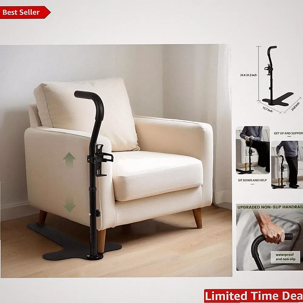 Ergonomic Couch Stand Assist Aid for Seniors – Height Adjustable Support Handle