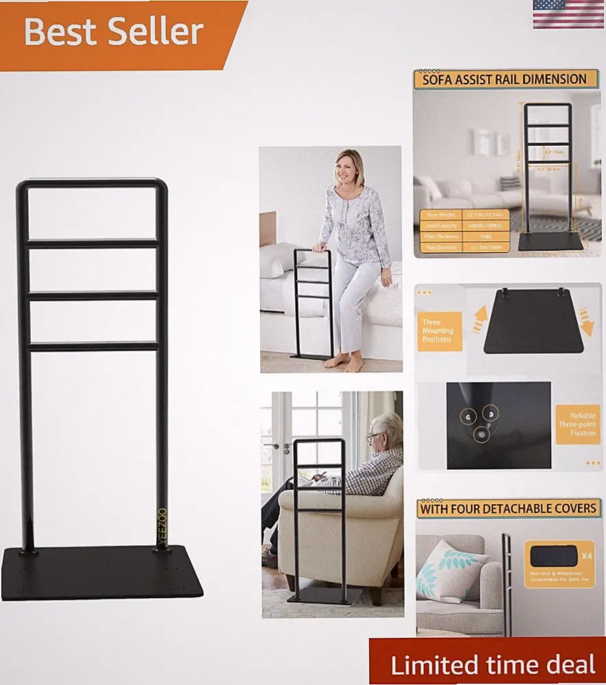 Heavy-Duty Chair & Couch Assist Rail Bar - Secure Stand Support for Seniors