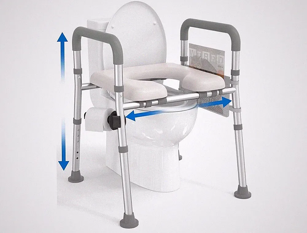 Medical Raised Toilet Seat for Seniors Adjustable Handicap 400lb