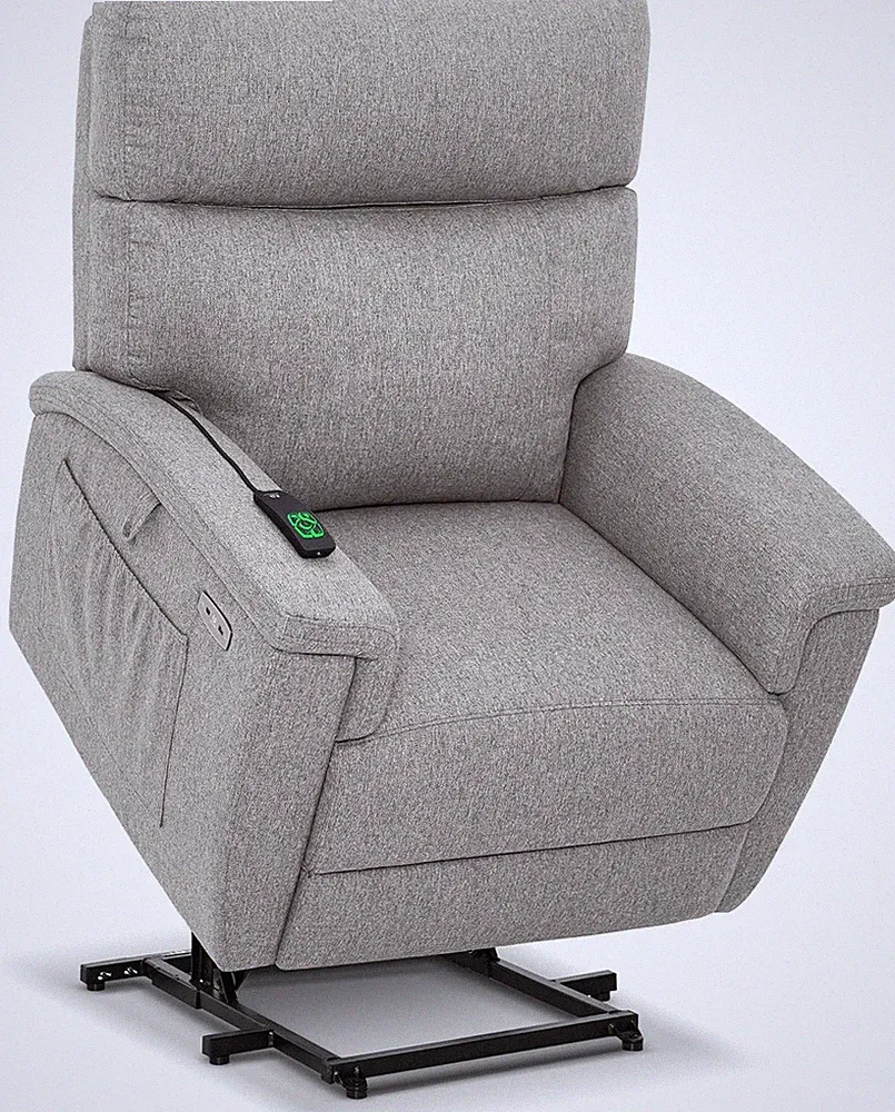 Power Lift Recliner Chair with Massage & Heat for Seniors - Mist Grey