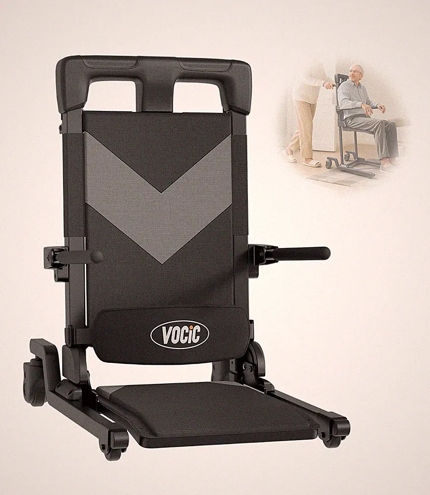 VOCIC AX35 Electric Chair Lift, Portable 4-Wheel Transfer Aid for Seniors 350lb